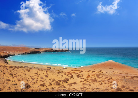 Papagayo caleta del Congrio beach a Lanzarote a Isole Canarie Foto Stock