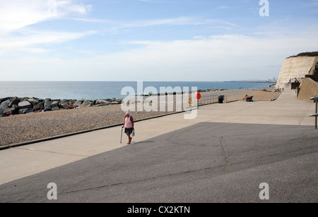 Villaggio di Rottingdean proprio lungo la costa da Brighton sulla costa del Sussex Regno Unito Foto Stock