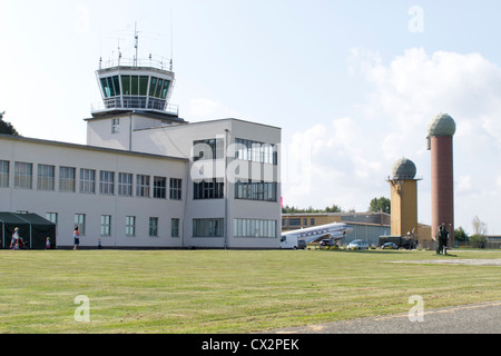 Il Luftwaffenmuseum a Gatow, Berlino la torre di controllo Foto Stock