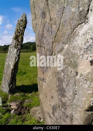 Dh Kilmartin Glen KILMARTIN ARGYLL Ballymeanoch pietre permanente patrimonio Scozia Foto Stock