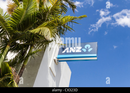 Banca ANZ segno a Sunshine Coast, Queensland, Australia Foto Stock