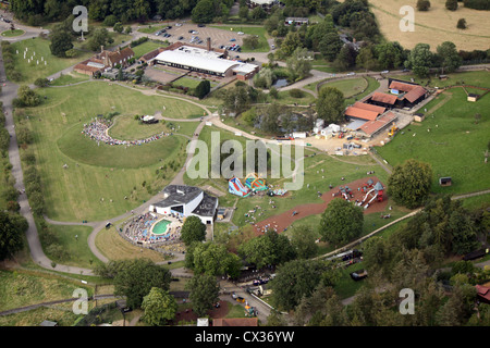 Vista aerea di ZSL Whipsnade Zoo nel Bedfordshire Foto Stock