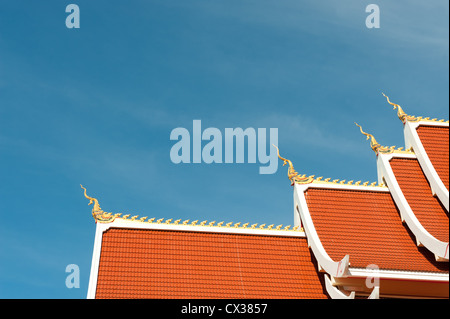 Tempio buddista del tetto in Vientiane, Laos. Foto Stock