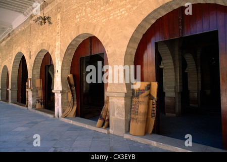 Sousse Tunisia grande moschea di tappetini di preghiera Foto Stock