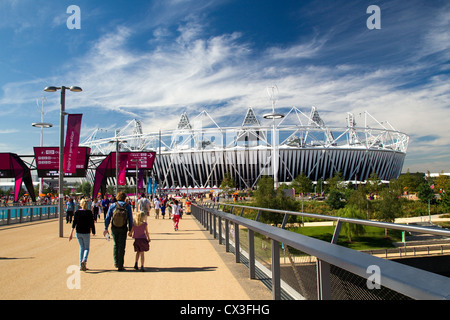 Lo Stadio Olimpico di Stratford London 2012 Foto Stock