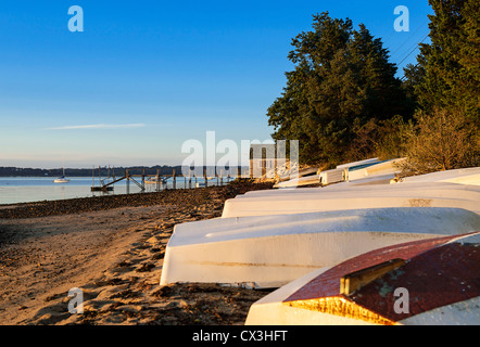 Piacevole Bay Boathouse, Chatham, Cape Cod, Massachusetts, STATI UNITI D'AMERICA Foto Stock