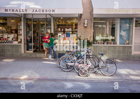 McNally Jackson su Prince Street a Nolita, una libreria indipendente a New York City Foto Stock