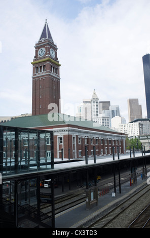 Seattle, nello Stato di Washington, USA Unione stazione Amtrack Foto Stock