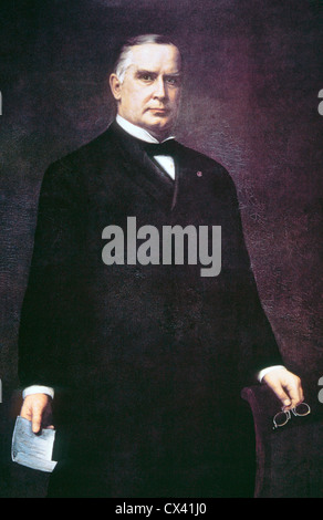 William McKinley, XXV Presidente degli Stati Uniti, Pittura Foto Stock