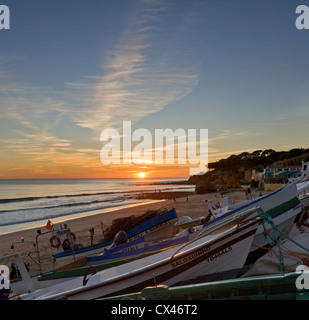 Il Portogallo, Algarve, Olhos d'Agua Foto Stock