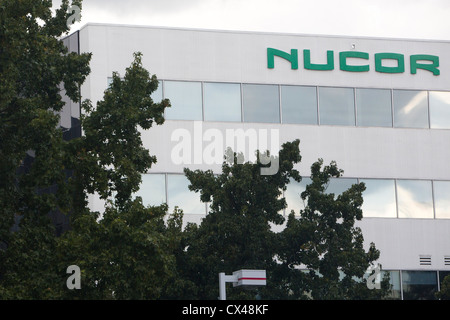 La sede della produzione di acciaio azienda Nucor. Foto Stock