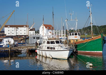 Lungomare storico Woodbridge Suffolk in Inghilterra Foto Stock