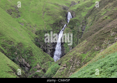 Grigio Mare cascata, Moffat Dale, Dumfries and Galloway, Scotland, Regno Unito Foto Stock