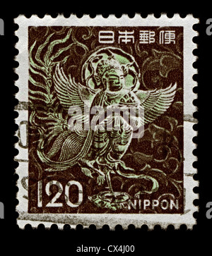 Giappone-circa 1961:un timbro stampato in Giappone mostra immagine di Sirin è un personaggio mitologico delle leggende russo. Foto Stock