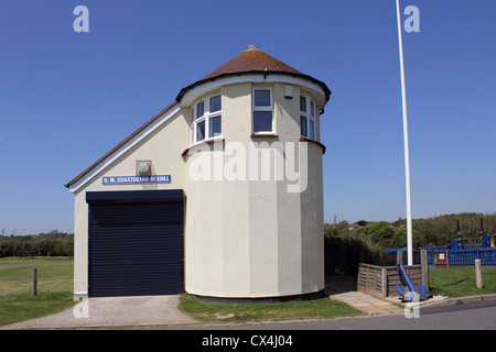 Stazione di guardia costiera, Galley Hill, Bexhill-on-Sea, East Sussex, England, Regno Unito Foto Stock