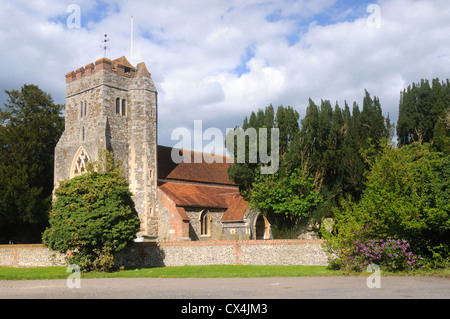 La Chiesa di San Lorenzo a Waltham Saint Lawrence, Berkshire, Inghilterra Foto Stock