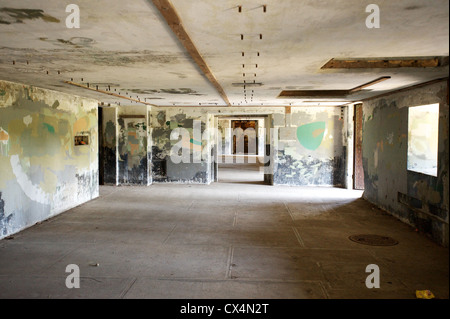 Zinzie batteria. Costa vecchia posizione di artiglieria Fort Worden, Penisola Olimpica, nello Stato di Washington, USA Foto Stock