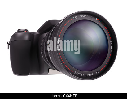 Telecamera professionale su bianco. Esclusivo Design (Design Concept). Foto Stock