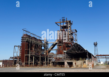 Altoforno, Phoenix West, Dortmund in Renania settentrionale-Vestfalia, Germania Foto Stock