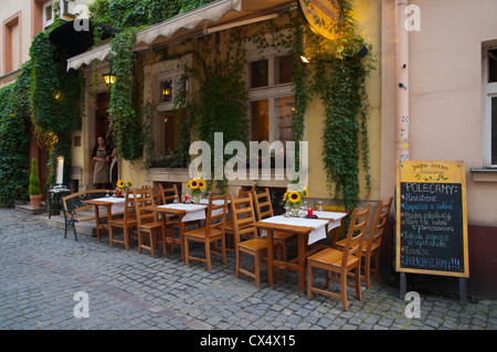 Ristorante Terrazza Kazimierz il quartiere ebraico della città di Cracovia Regione di Malopolska Polonia Europa Foto Stock