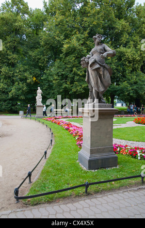 Ogrod Saski i Giardini Saxon Srodmiescie parco centrale di Varsavia Polonia Europa Foto Stock