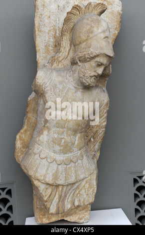 Arte greche. Tomba di sollievo per un soldato. Atene. C. 330 A.C. Il marmo. Ny Carlsberg Glyptotek. Copenhagen. La Danimarca. L'Europa. Foto Stock