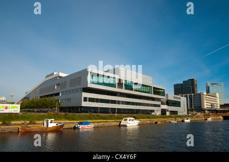 Den Norske Opera balletto og la opera house Bjorvika Fiordo di distretto città Sentrum area centrale di Oslo Norvegia Europa Foto Stock