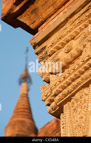 Tempio Sulamani al tramonto, Bagan, Myanmar (Birmania) Foto Stock