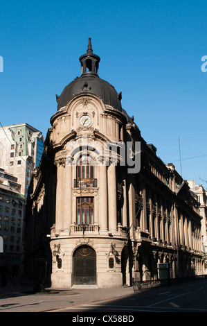 Edificio dello Stock Exchange, Santiago del Cile. Foto Stock