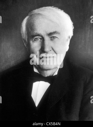 Thomas Alva Edison (1847-1931), Ritratto Foto Stock