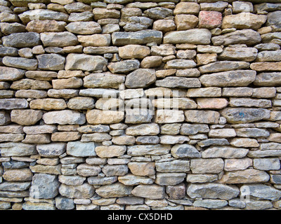 Muro di pietra - sequenza Foto Stock