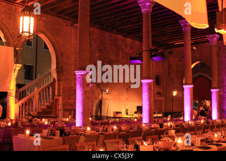 Privata olandese dinner party a Rialto Mercato del Pesce, Settembre 10th, 2012 Foto Stock