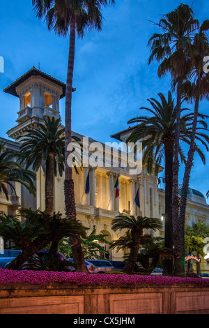 Il Casinò nel resort di San Remo (Sanremo) nella provincia di Imperia sulla costa nordoccidentale dell'Italia. Foto Stock