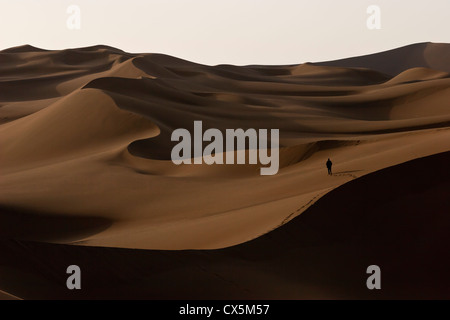 Deserto Taklamakan, vicino a Turpan, Xinjiang, Cina Foto Stock