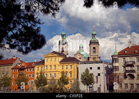 Dom zu st Jakob, St James's Cathedral, Innsbruck, in Tirolo, Austria Foto Stock