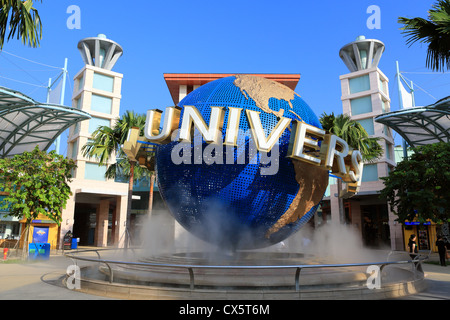 Universal Studios guanto gigante sull'Isola di Sentosa, Singapore Foto Stock