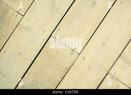 Texture di legno in tono di allarme giallo Foto Stock