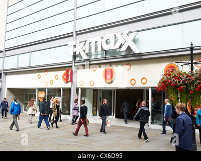 T.K.Maxx shop su Market Street a Manchester REGNO UNITO Foto Stock