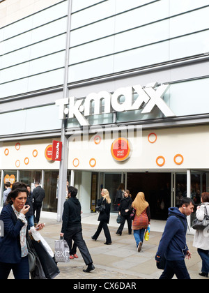 T.K.Maxx shop su Market Street a Manchester REGNO UNITO Foto Stock