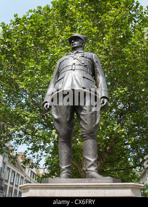 Statua commemorativa del generale Wladyslaw Sikorski, London, Regno Unito Foto Stock