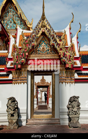 Wat Pho Bangkok thailandia buddismo Buddha d'oro Foto Stock