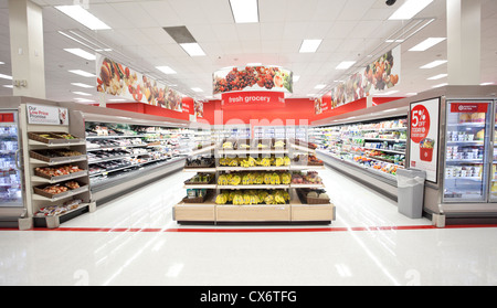 Dipartimento di frutta in un supermercato, Miami, Florida, Stati Uniti d'America Foto Stock