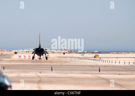 Aerei Tornado a RAF aeroporto di Gibilterra. 11 luglio 2012, Gibilterra, Regno Unito. Foto Stock