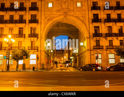 Santander bank building (Banco de Santander) inSantander, Spagna Foto Stock