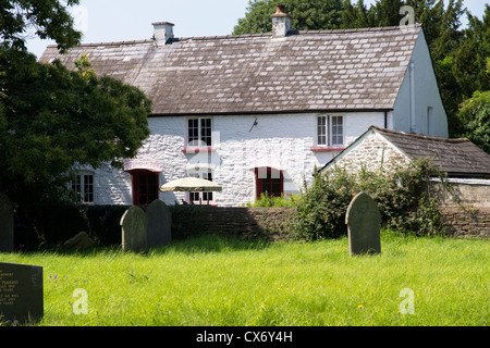 Skenfrith un villaggio con un castello in Monmouthshire Wales UK. Foto Stock