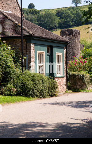 Skenfrith un villaggio con un castello in Monmouthshire Wales UK. Foto Stock