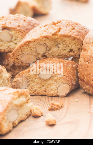 Close up di italiano cantuccini Foto Stock