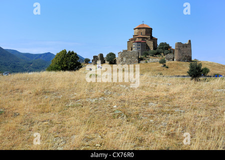 Monastero di Jvari della Croce (VII secolo), Mtskheta, Mtskheta-Mtianeti, Georgia Foto Stock