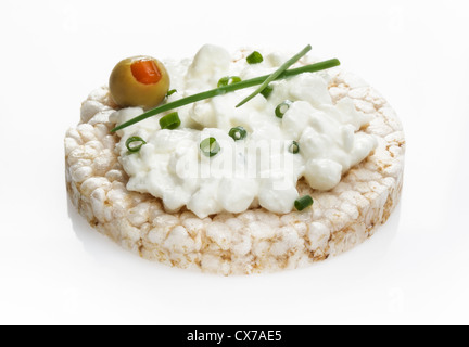 Round Rrice dolce conditi con formaggio Foto Stock