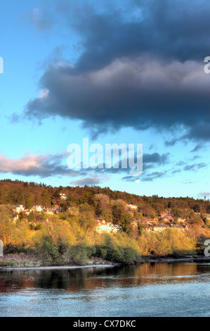 Fiume Tay, Perth, Scotland, Regno Unito Foto Stock